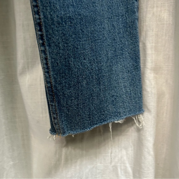 GRLFRND Helena button Fly High rise raw hem jeans size 27 - Picture 9 of 9